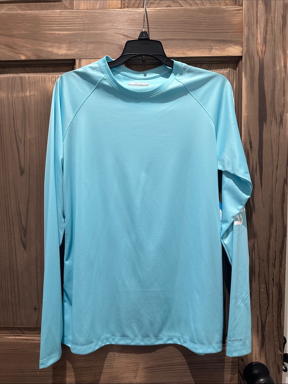 Columbia Light Blue Long-Sleeve Women's dry fit shirt